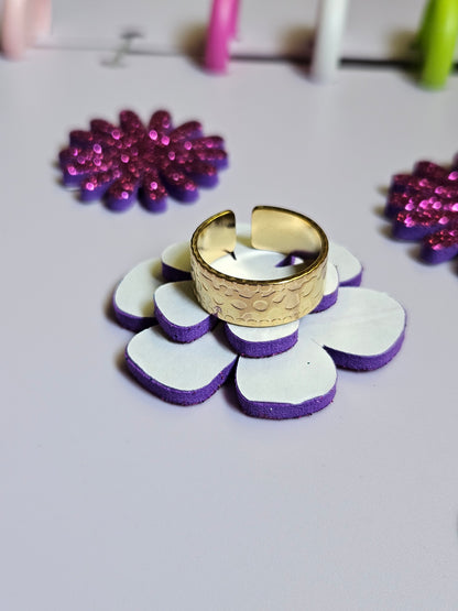 Stainless gold plated rings