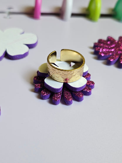 Stainless gold plated rings
