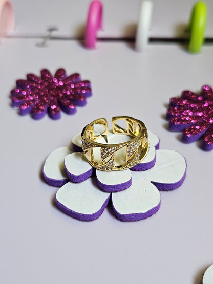 Stainless gold plated rings