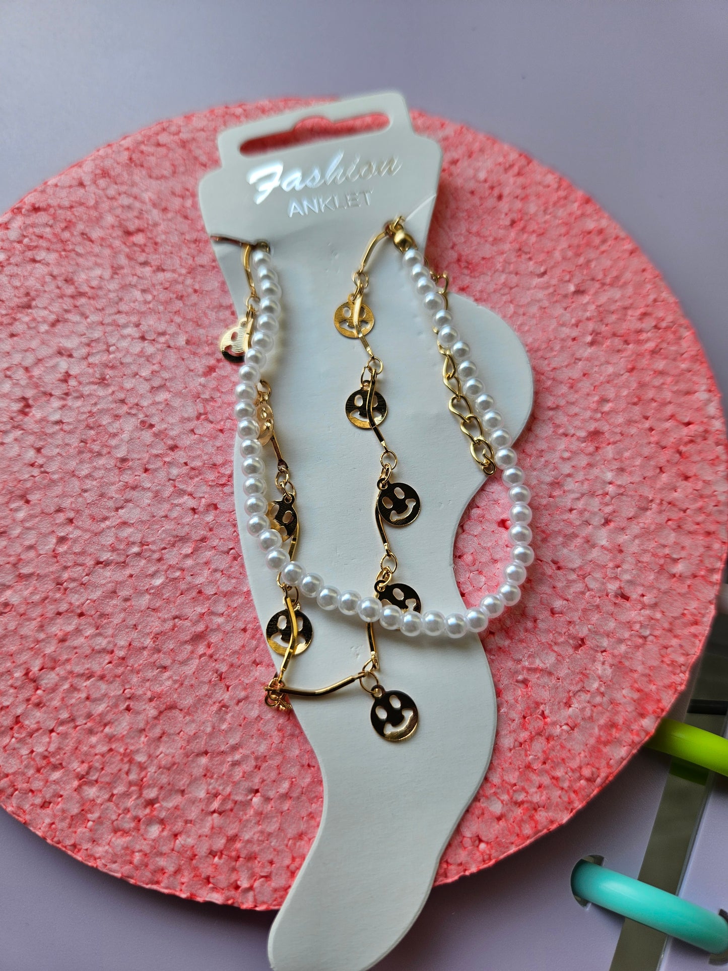 Gold plated anklet