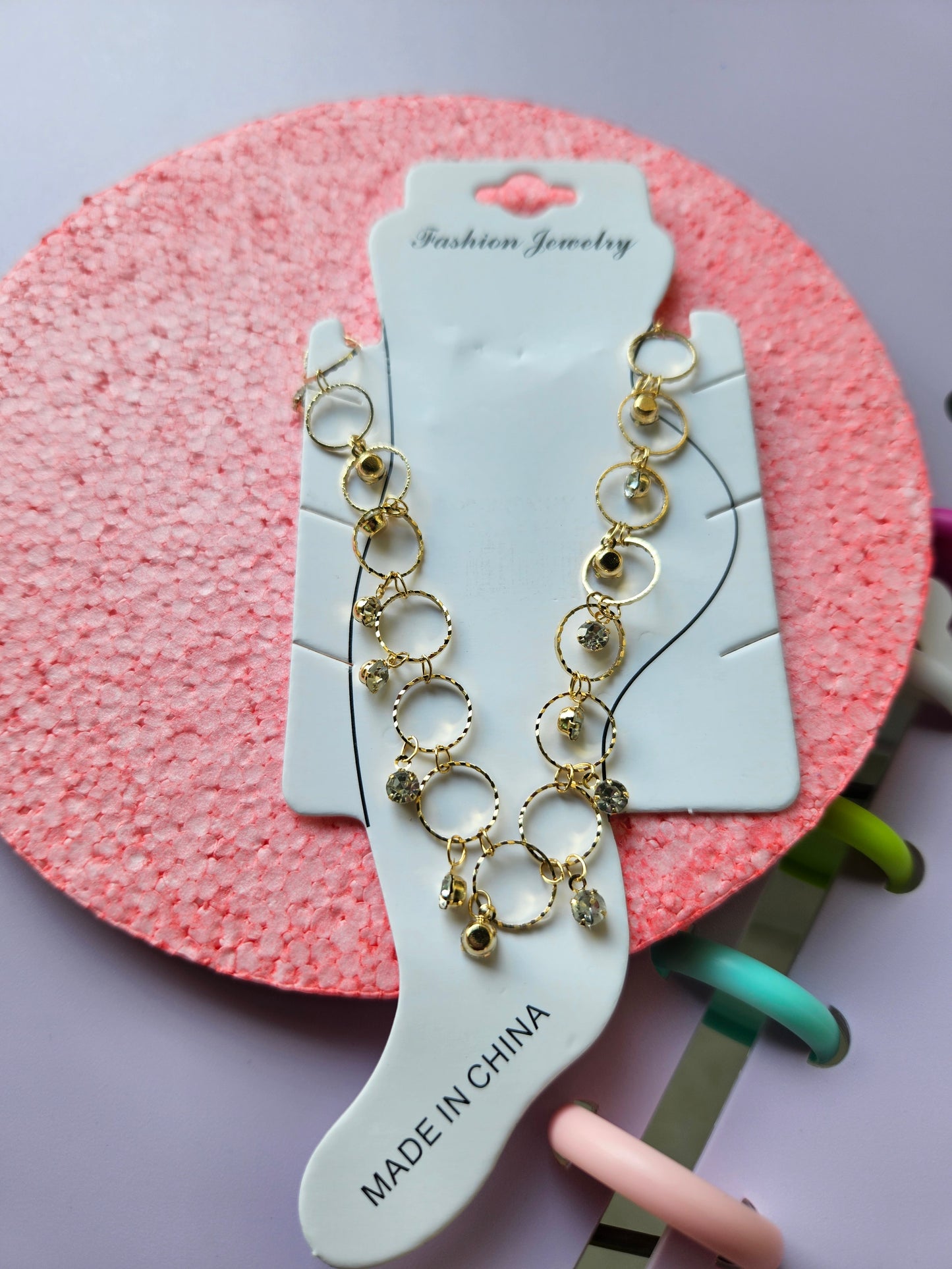 Gold plated anklet
