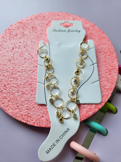 Gold plated anklet