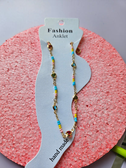 Gold plated anklet