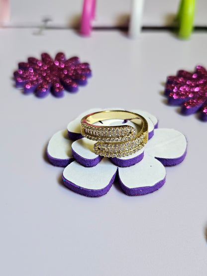 Stainless gold plated rings